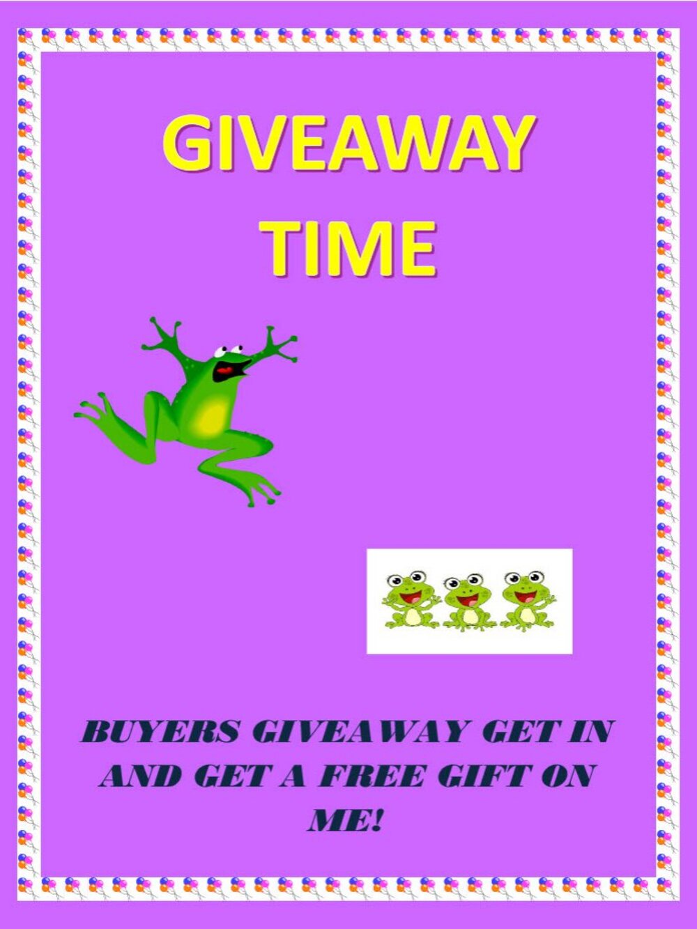 BUYERS GIVEAWAY TIME !!!